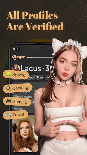Скриншот 2 — Ginger – Meet, Chat & Flirt