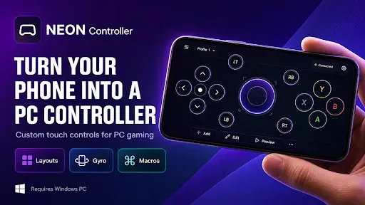 Скриншот 2 — Neon: PC Game Controller