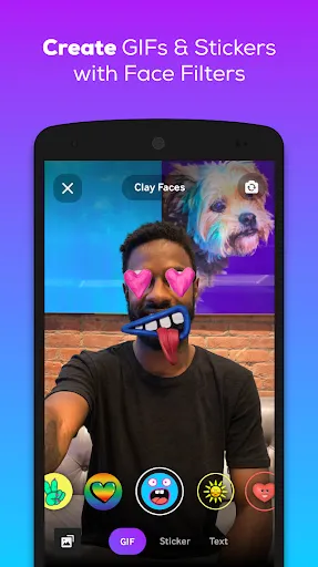 Скриншот 3 — GIPHY: GIFs, Stickers & Clips