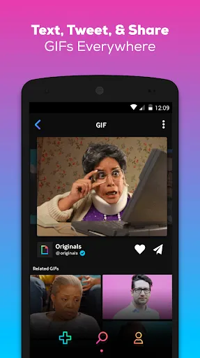 Скриншот 4 — GIPHY: GIFs, Stickers & Clips