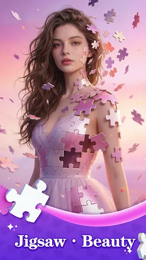 Скриншот 1 — Heartstring Puzzle-Girl Jigsaw