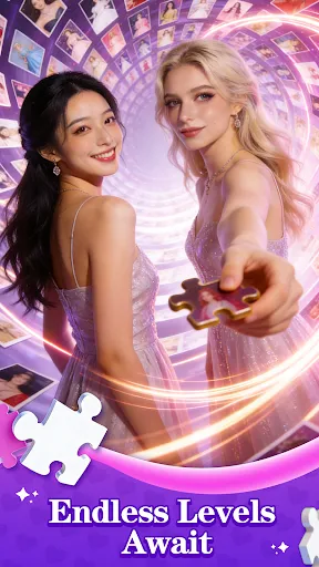 Скриншот 5 — Heartstring Puzzle-Girl Jigsaw