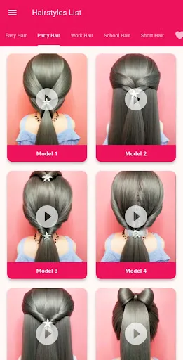 Скриншот 2 — Girls Hairstyle Step By Step
