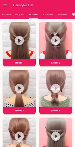 Скриншот 3 — Girls Hairstyle Step By Step