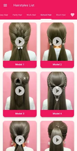 Скриншот 4 — Girls Hairstyle Step By Step