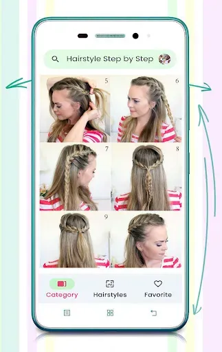 Скриншот 2 — Girls Hairstyle Step By Step