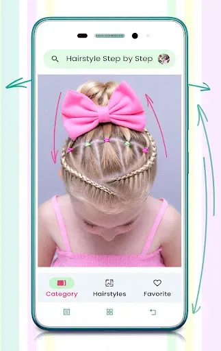 Скриншот 3 — Girls Hairstyle Step By Step