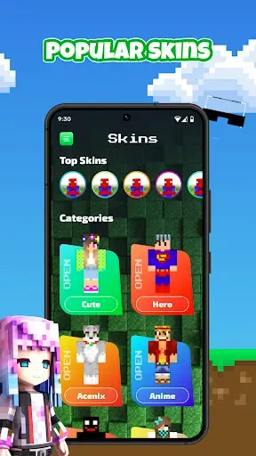 Скриншот 2 — Скины девочек для Minecraft PE