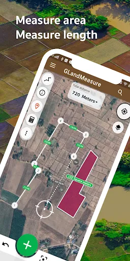 Скриншот 1 — Land Area Measure GPS - GLand