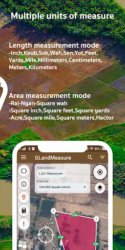 Скриншот 2 — Land Area Measure GPS - GLand