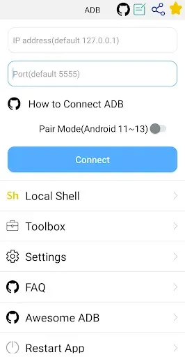 Скриншот 1 — ADB Shell - Debug Toolbox Pro