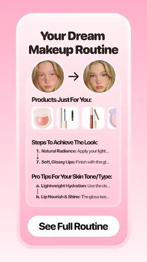 Скриншот 4 — Glam AI: Makeup Routines