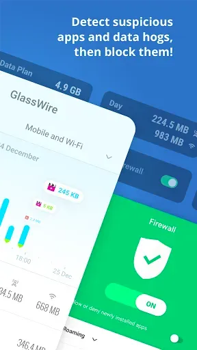 Скриншот 2 — GlassWire Data Usage Monitor