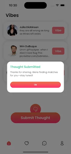 Скриншот 7 — GleeMeet: Thought-Based Dating