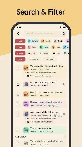 Скриншот 7 — Meow To Do List & Task Manager