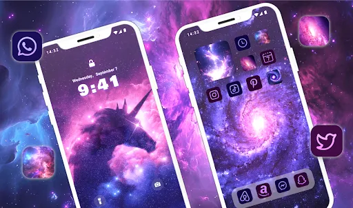 Скриншот 2 — Glitter Wallpaper: Theme, Icon