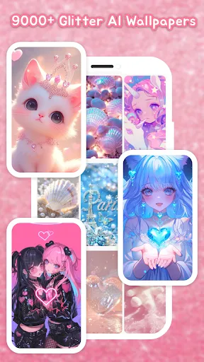 Скриншот 7 — Glitter Wallpaper: Theme, Icon