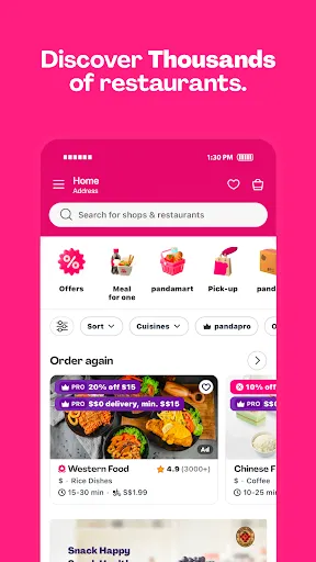 Скриншот 2 — foodpanda: food & groceries
