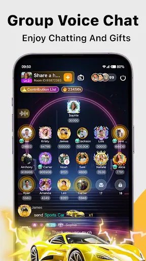 Скриншот 6 — Saada — Live Group Voice Chat