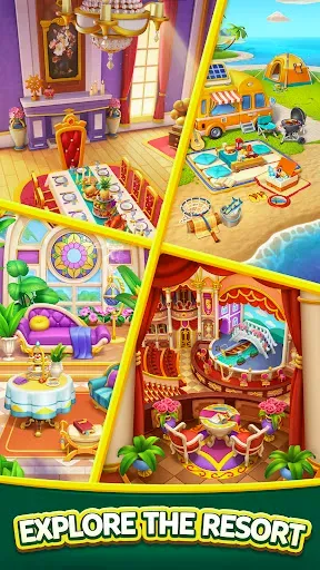 Скриншот 4 — Seaside Resort: Match 3