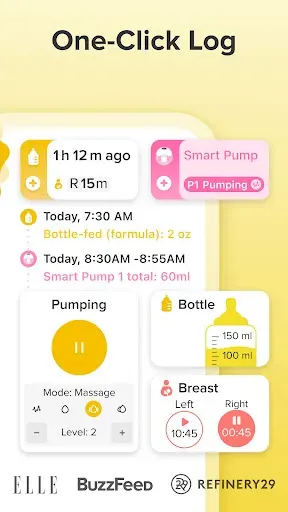 Скриншот 2 — Glow Baby для кормления грудью