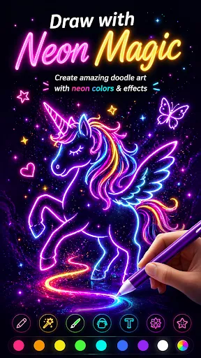 Скриншот 7 — Glow Paint Studio: Draw Art
