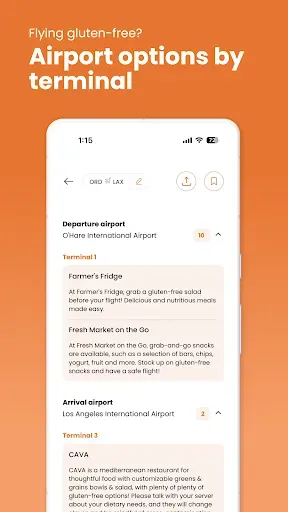 Скриншот 5 — Gluten Dude: GF Restaurants