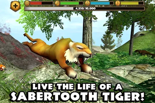Скриншот 1 — Sabertooth Tiger Simulator
