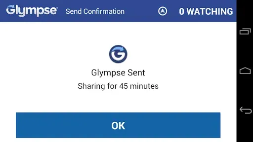 Скриншот 7 — Glympse for Auto - Share GPS