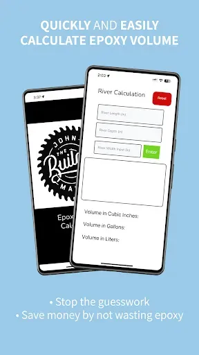 Скриншот 1 — Epoxy River Calculator