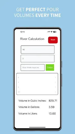 Скриншот 3 — Epoxy River Calculator