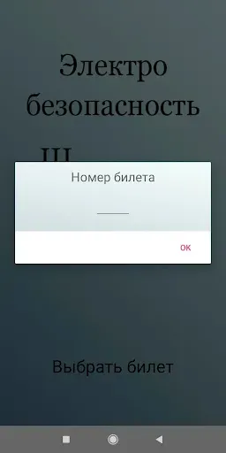 Скриншот 2 — Электробезопасность тест