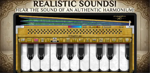 Скриншот 1 — Harmonium Jali: Learn & Songs