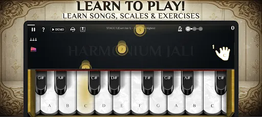 Скриншот 2 — Harmonium Jali: Learn & Songs
