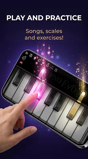 Скриншот 2 — Piano Evo: Learn Songs & Music
