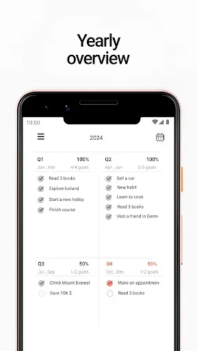 Скриншот 2 — Anygoal: 12 недель в году