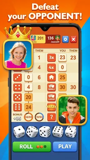 Скриншот 5 — Yatzy - Classic Dice Game