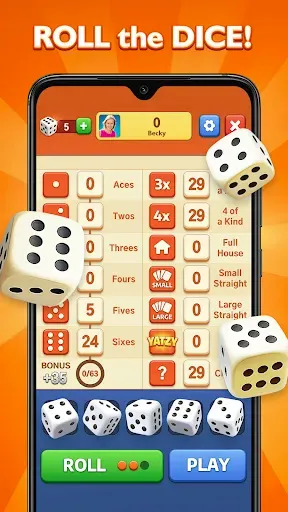 Скриншот 6 — Yatzy - Classic Dice Game