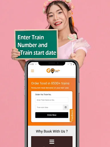 Скриншот 2 — IRCTC- Food Delivery in Train