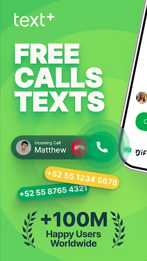 Скриншот 1 — textPlus: Text Message + Call