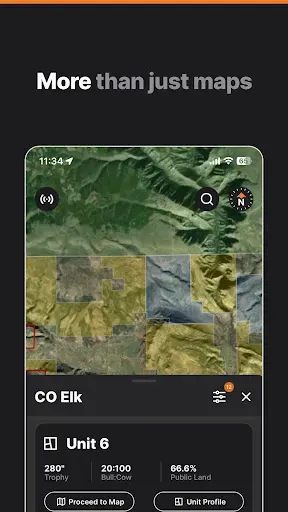 Скриншот 1 — GOHUNT / Hunt Research & Maps