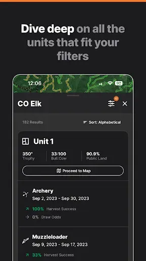 Скриншот 2 — GOHUNT / Hunt Research & Maps