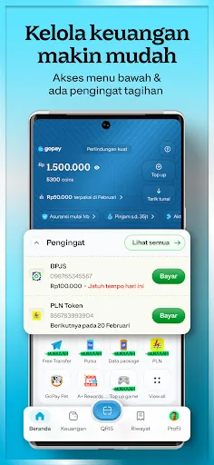 Скриншот 2 — GoPay: Transfer, Bayar, QRIS
