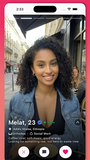 Скриншот 1 — Gojo Ethiopian Dating App