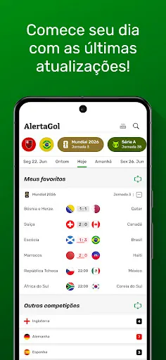 Скриншот 1 — AlertaGol – Copa 26 Resultados