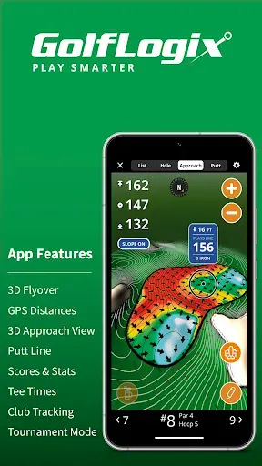 Скриншот 1 — GolfLogix GPS+линия для гольфа