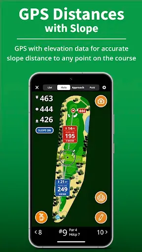 Скриншот 2 — GolfLogix GPS+линия для гольфа