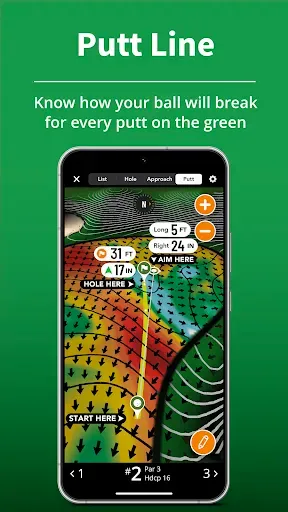 Скриншот 5 — GolfLogix GPS+линия для гольфа