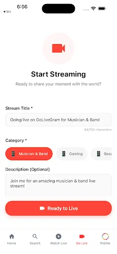 Скриншот 5 — Golivegram: Connect & Shine