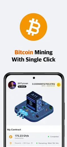 Скриншот 1 — BitTycoon Lite: Майнинг BTC